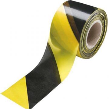 Nastro segnaletico giallo/nero mt. 200