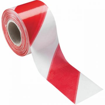 Nastro segnaletico bianco/rosso mt. 200 h 7cm